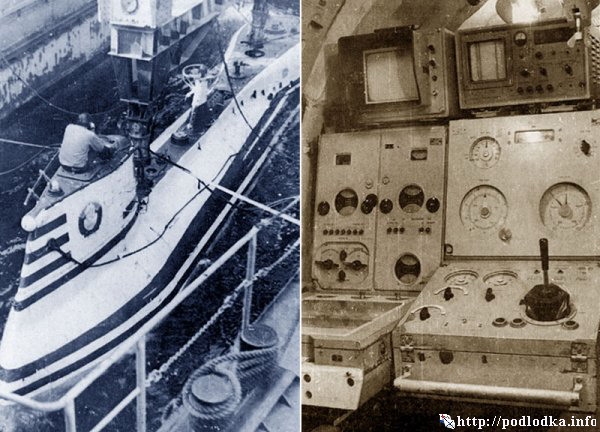 Глубоководный аппарат АС-6. Общий вид. Пост управления