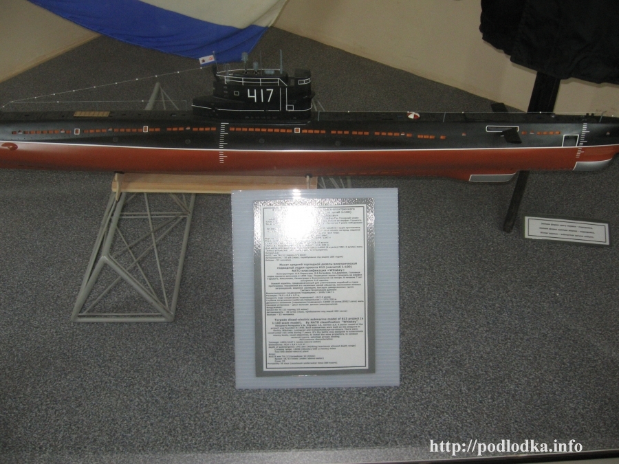 Модель подлодки проекта 613