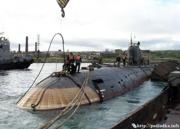 Подводная лодка проекта 627 в базе