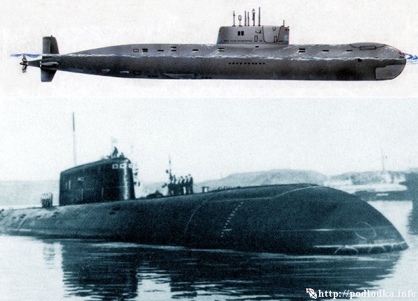 Атомная подводная лодка проекта 685 в базе