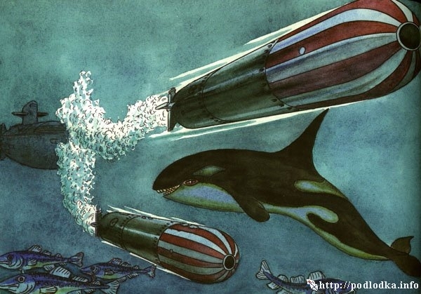 Пуск торпед подлодкой