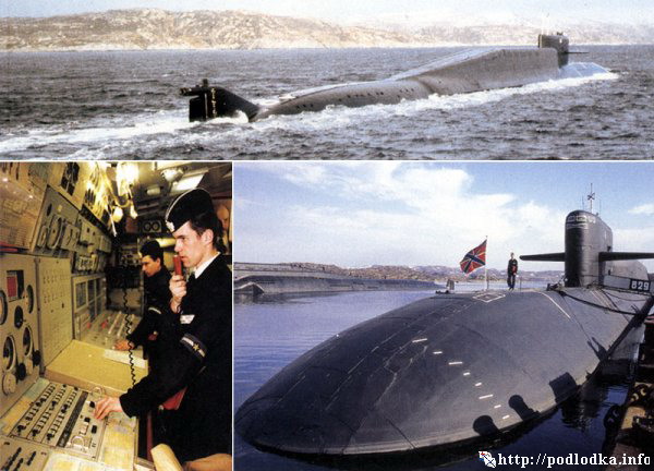 Подлодка в море